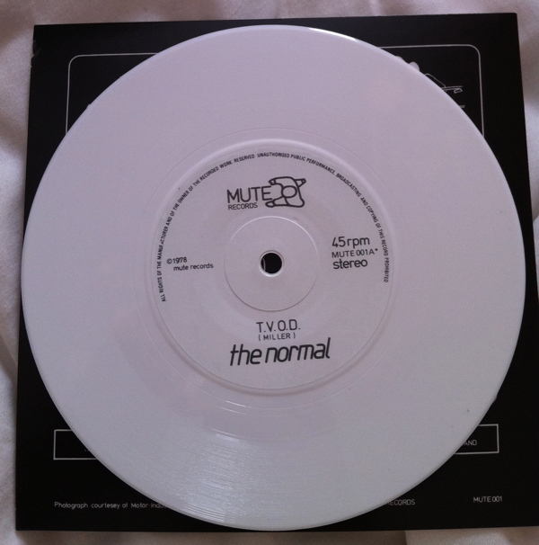 Mute Short Circuit at The Roundhouse, London 13th+14th May 2103the normal warm leatherette  tvod white vinyl 7 single mute short circuit limited edition