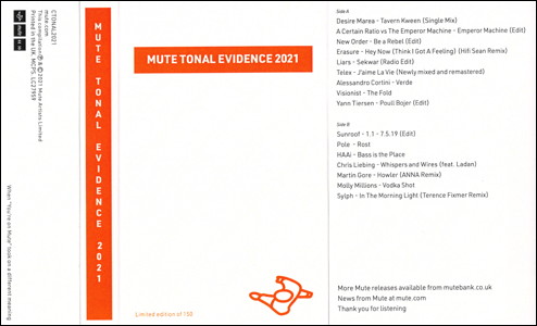 Mute Tonal Evidence 2021 cassette image 2